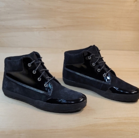 Timberland Lounger Chukka Lace up Ankle Boots Black Size 7.5 Goth Punk Grunge - Picture 5 of 7